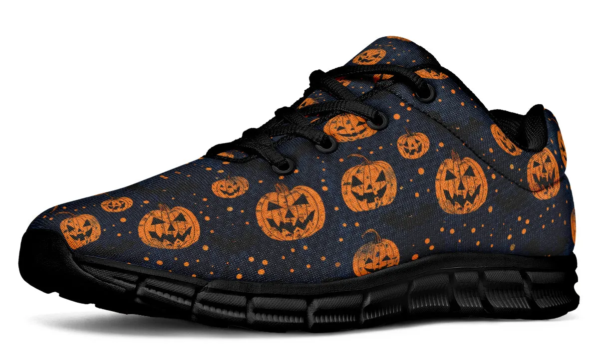 Pumpkin Party Athletic Sneakers - Light Breathable and Comfortable Sports Shoes with Anti-Slip Soles