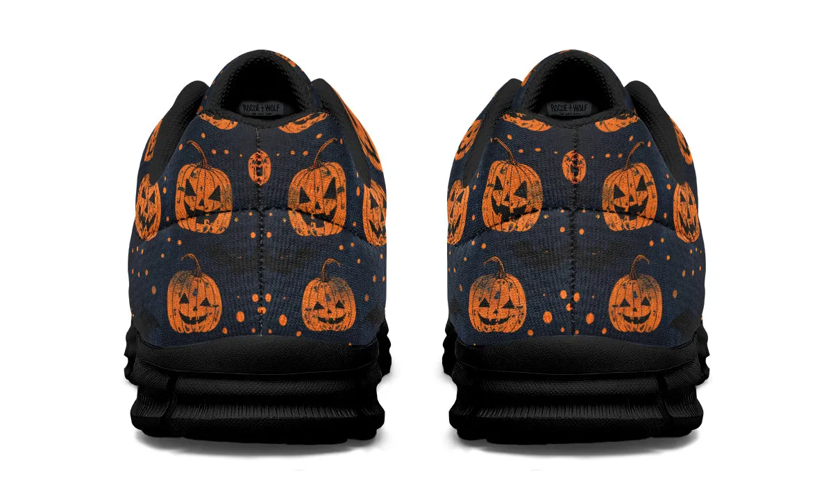 Pumpkin Party Athletic Sneakers - Light Breathable and Comfortable Sports Shoes with Anti-Slip Soles