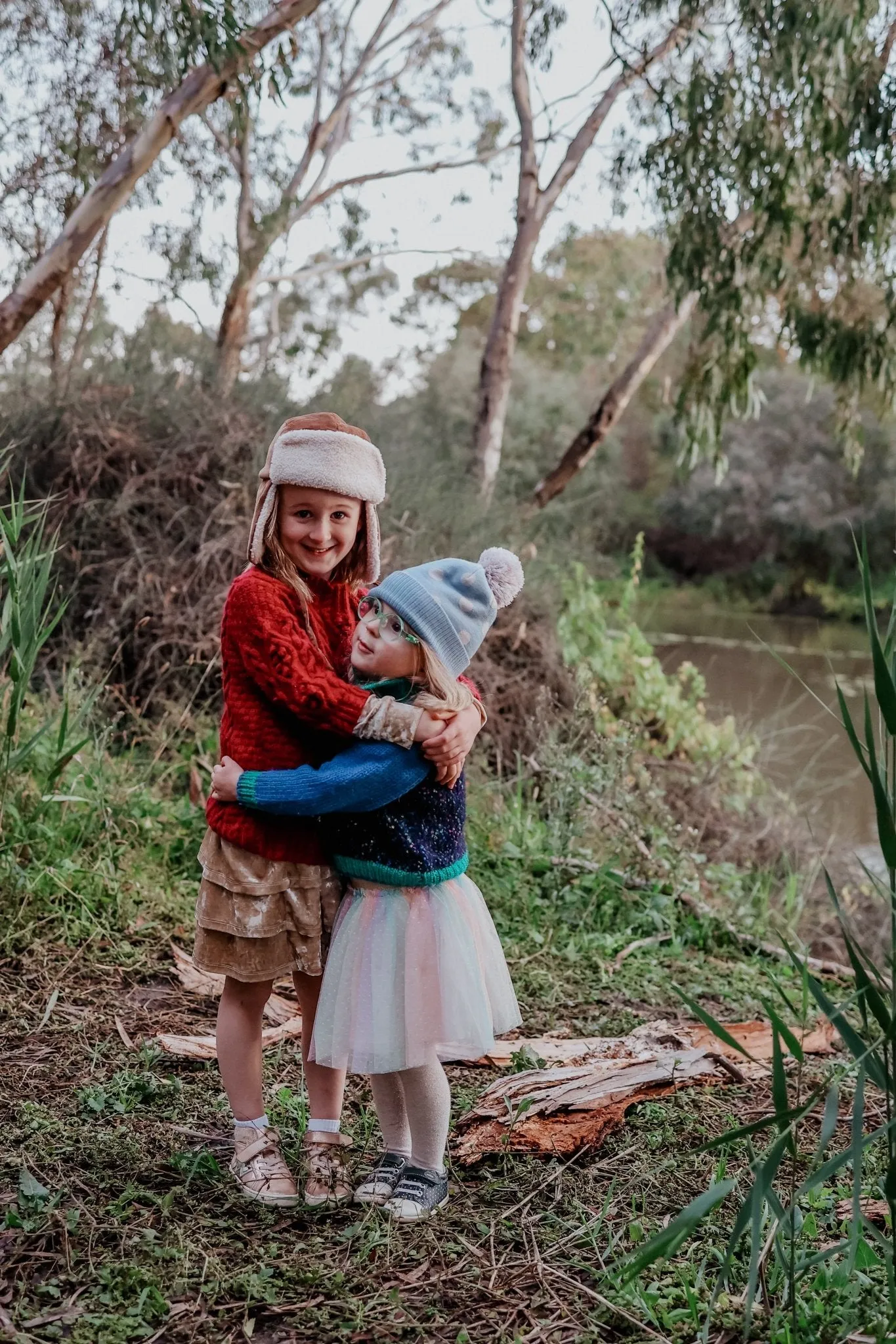 Raindrops Merino Beanie Blue