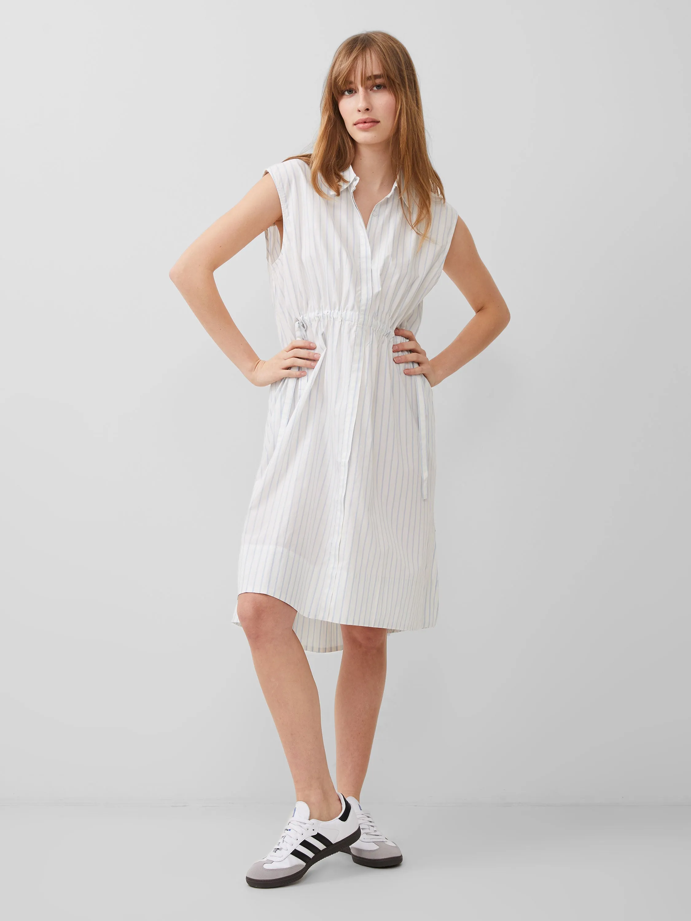 Rhodes Poplin Stripe Shirt Dress