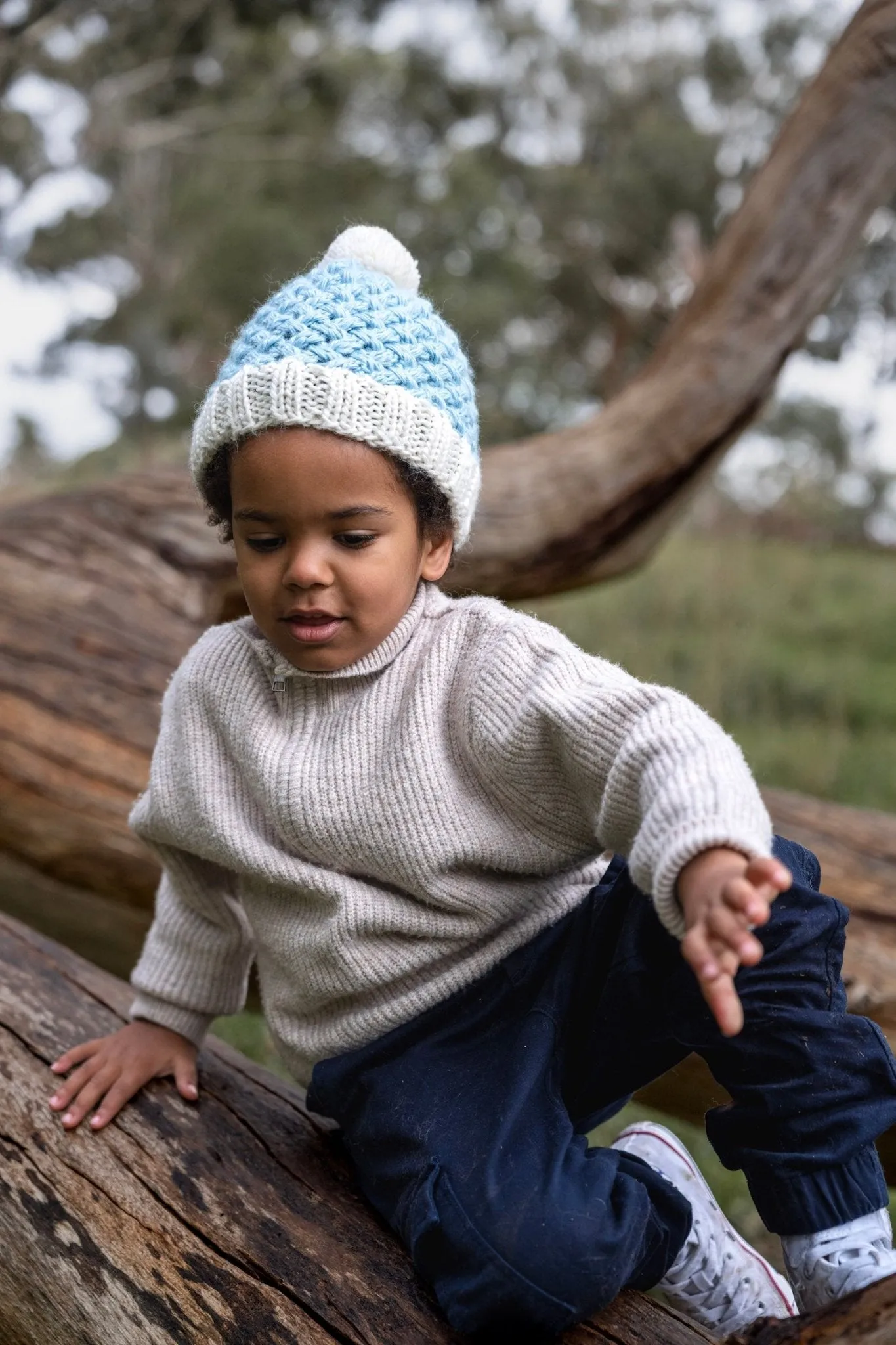 Ripples Beanie Blue