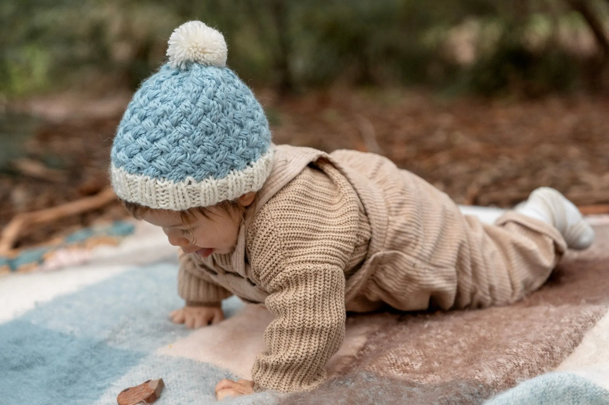 Ripples Beanie Blue