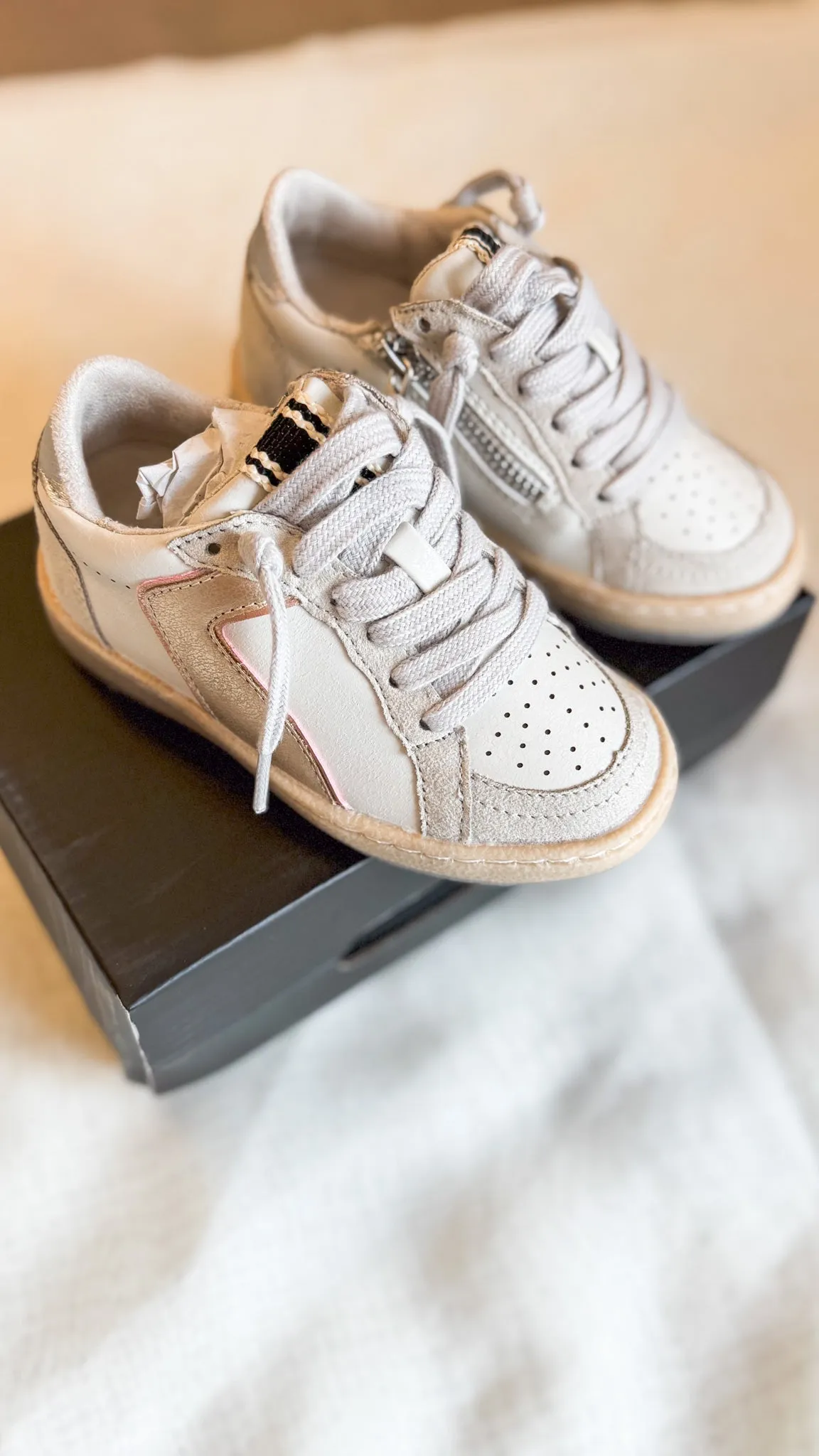 Salma Gold Kids Sneaker By ShuShop