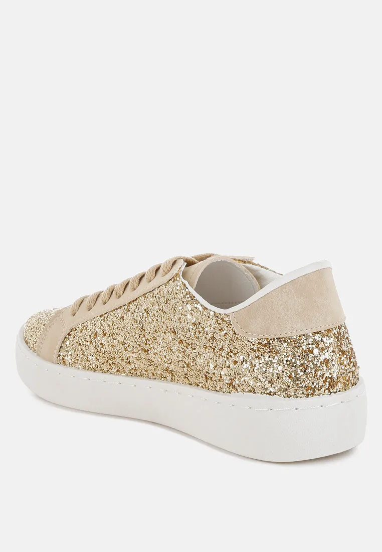 Shinding Glitter Star Chunky Sneakers