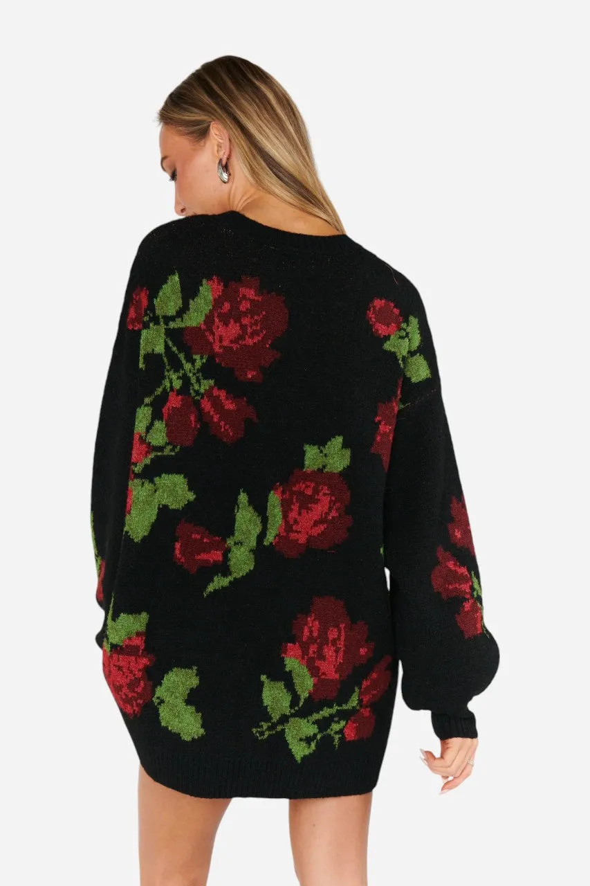 Show Me Your Mumu Summit Sweater in Send Me Roses