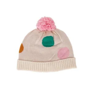 Spots Merino Beanie Pink