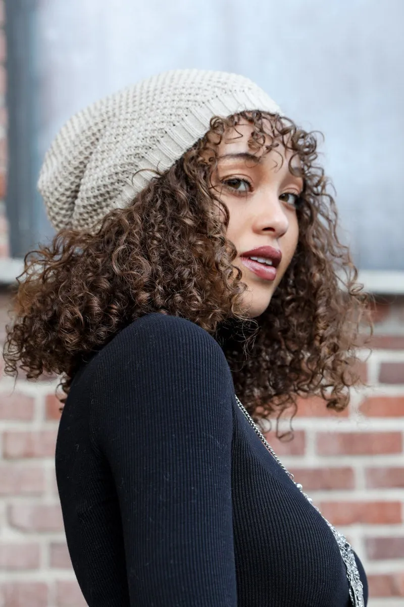 Textured Slouch Beanie