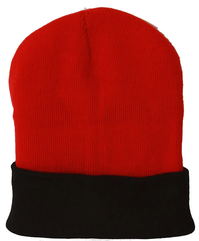 TopHeadwear's Winter Cuffed Beanie Cap Two Toned