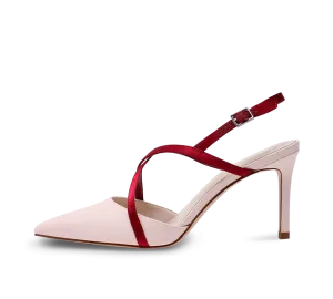 Two Tone High Heel Slingbacks