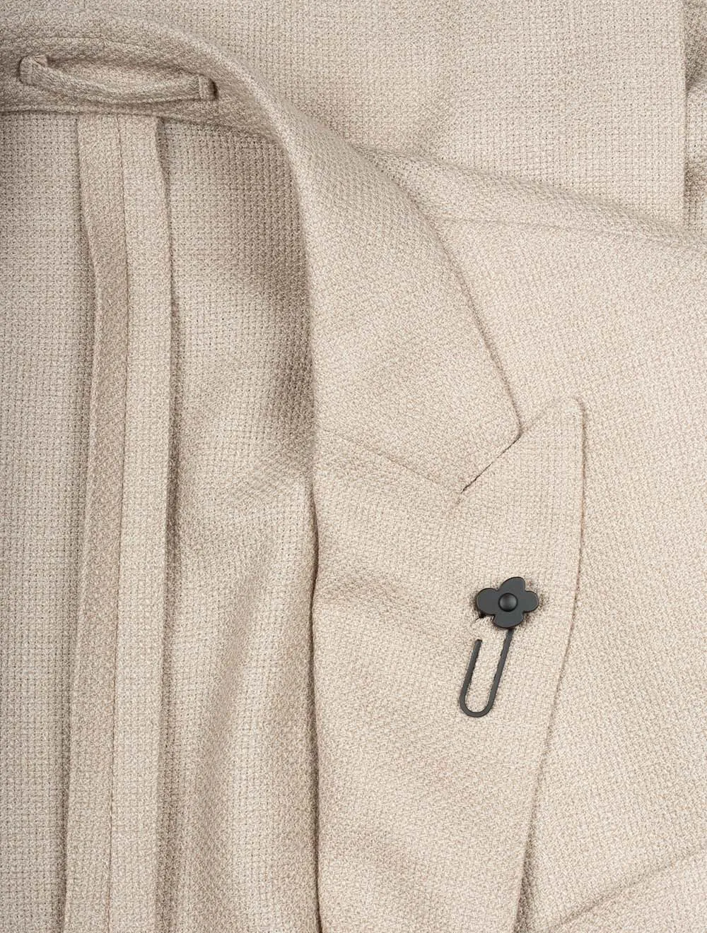 Unconstructed Wool Jacket Beige