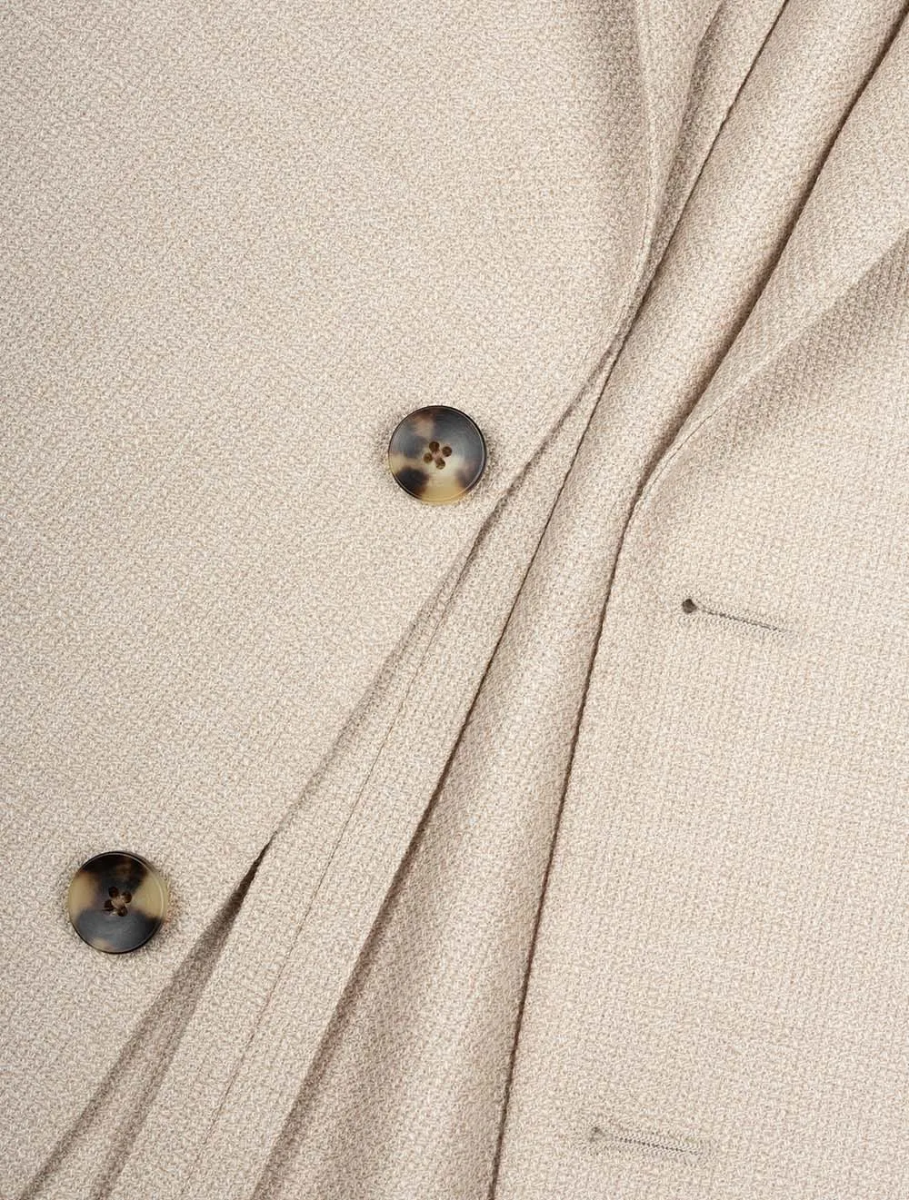 Unconstructed Wool Jacket Beige