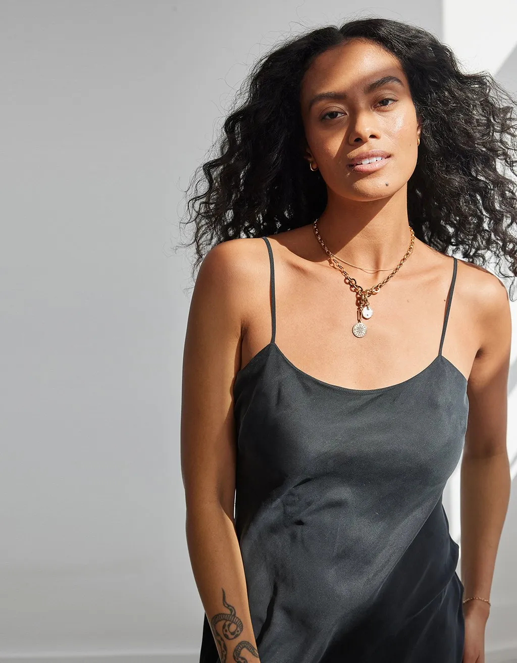 unsubscribed silk slip dress