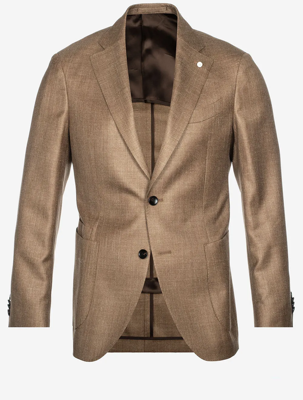 Wool Silk Linen Jacket Copper