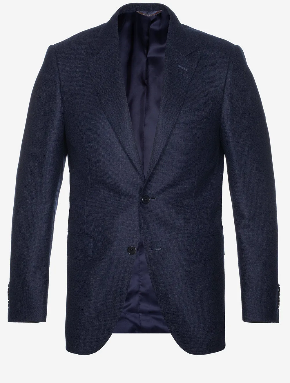 Woven Wool Jacket Navy