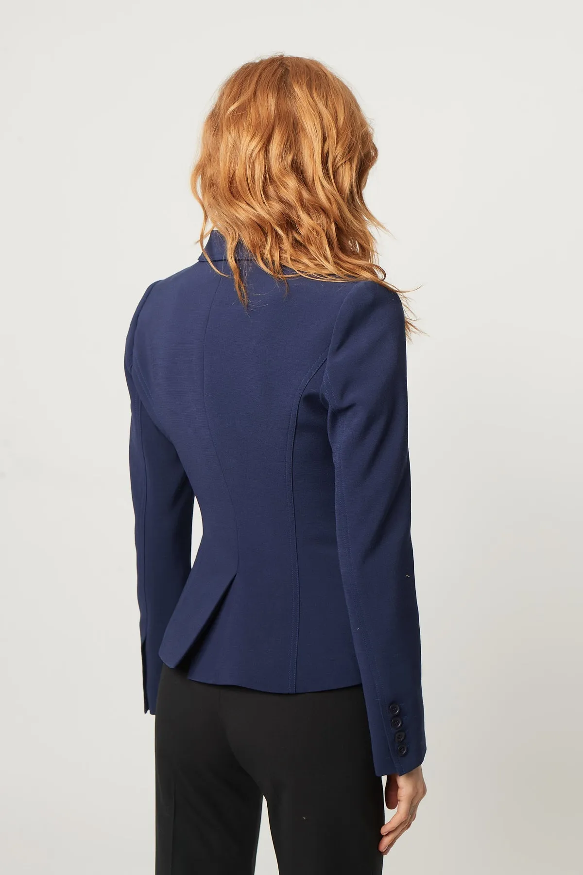 Wrap Blazer - Navy