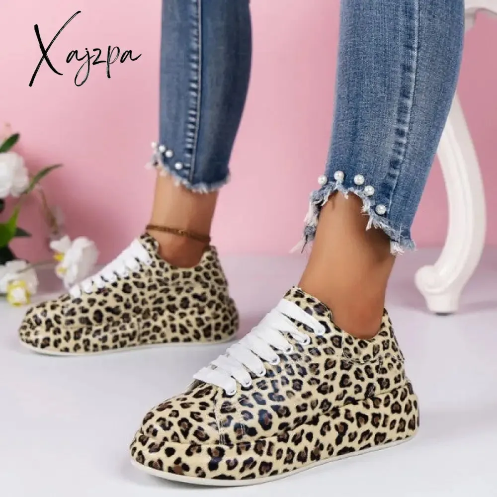 Xajzpa - White Casual Sportswear Daily Patchwork Printing Round Comfortable Out Door Sport Shoes