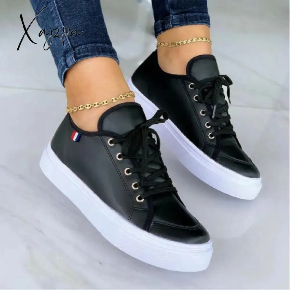 Xajzpa - White Fashion Casual Bandage Patchwork Solid Color Round Comfortable Out Door Shoes